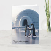 Penguins zum Jahrestag langsames Tanzen
