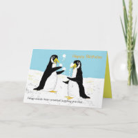Pengy Pinguin-Schneeballjonglieren.