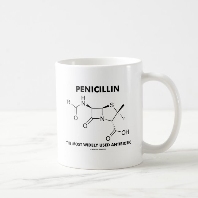 Penicillin das meiste weit verbreitete kaffeetasse (Rechts)