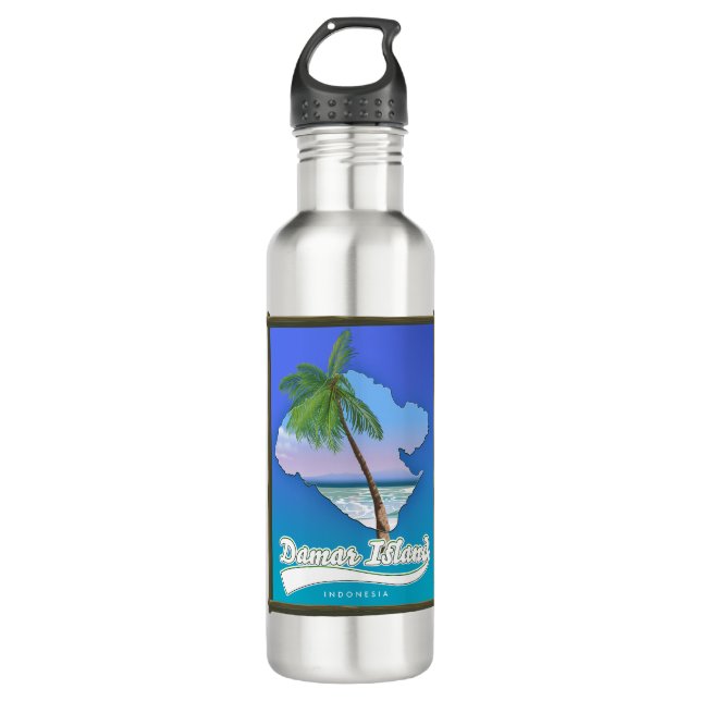 Penida Island Indonesien Edelstahlflasche (Vorderseite)