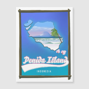 Penida Island Indonesien Magnetkarte