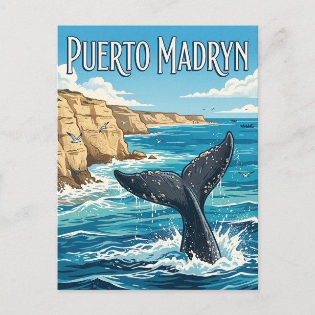 Península Valdés Postkarte (Vorderseite)