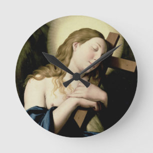 Penitent Magdalene Runde Wanduhr