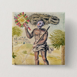 Penitentmann in Indien Button