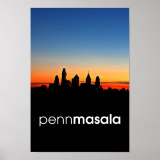 Penn Masala Skyline Poster