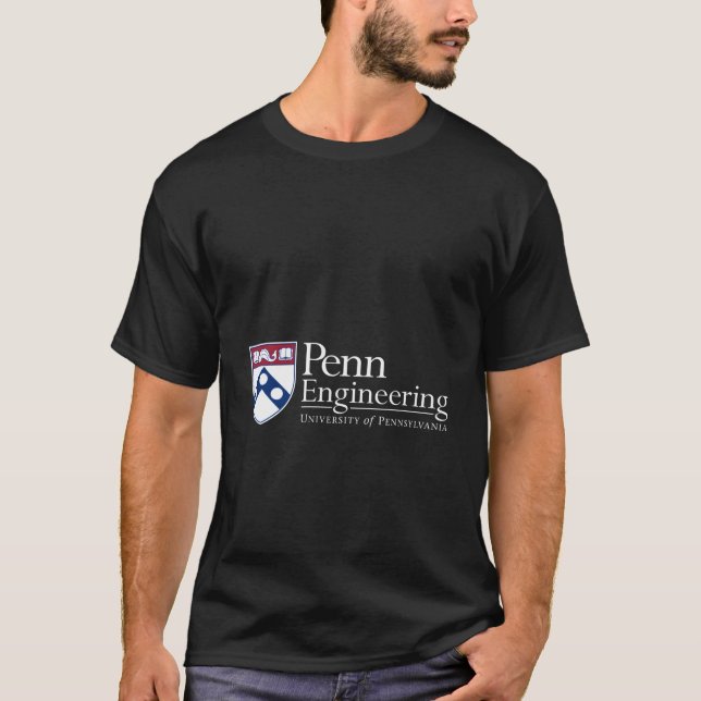 Penn Quakers Schule für Ingenieurwesen T-Shirt (Vorderseite)