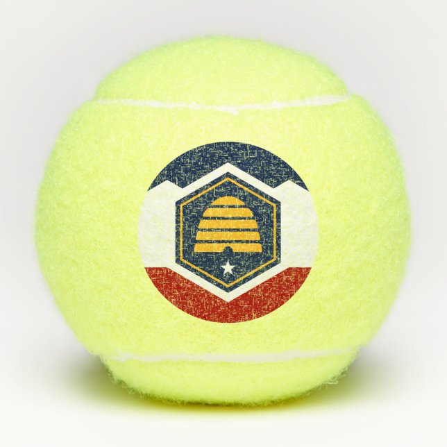 Penn tennis ball with new flag of Utah State, USA (Vorderseite)