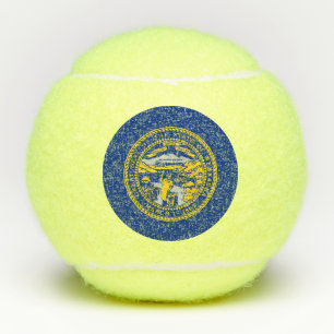 Penn-Tennisball mit der Flagge von Nebraska, USA Tennisbälle