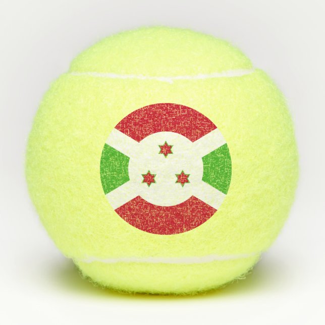 Penn Tennisball mit Flagge Burundis Tennisbälle (Vorderseite)