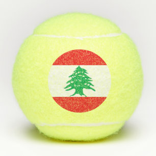 Penn-Tennisball mit Flagge des Libanon Tennisbälle