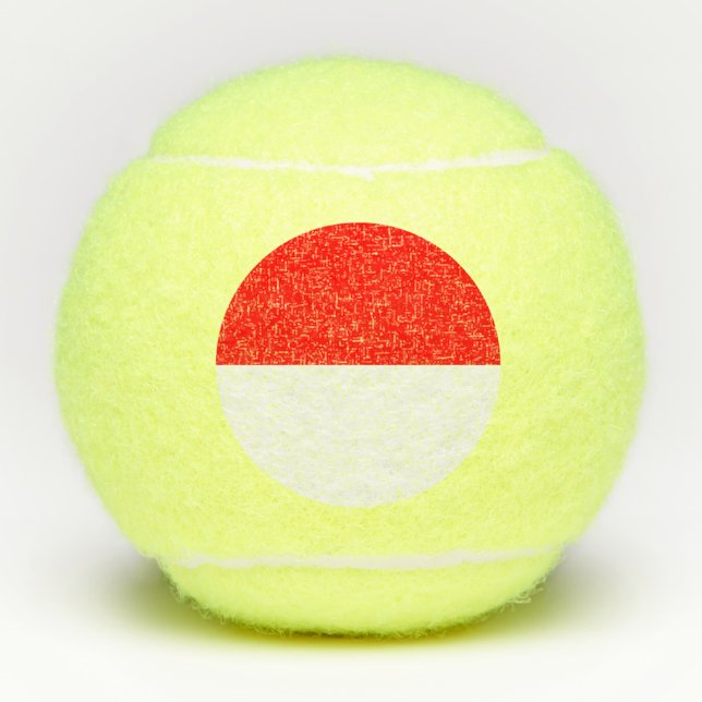 Penn Tennisball mit Flagge Indonesiens Tennisbälle (Vorderseite)