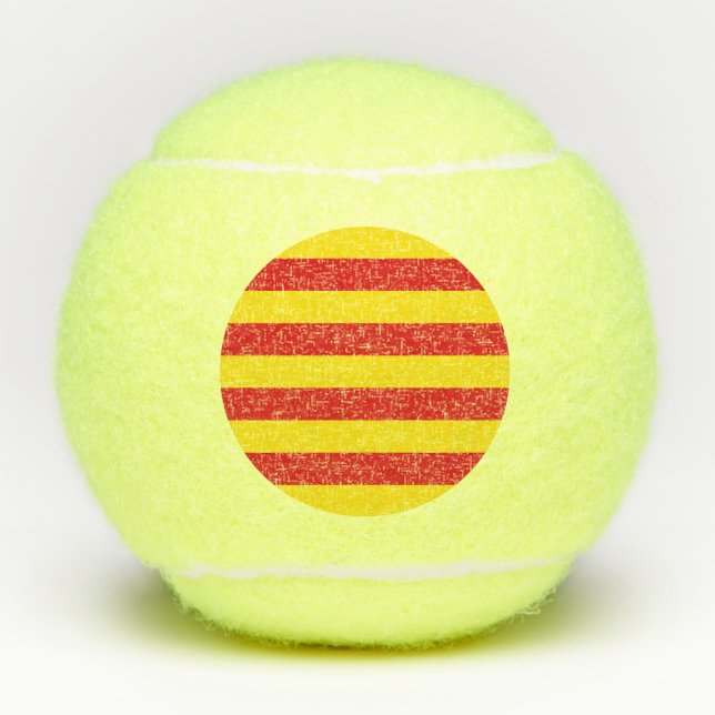 Penn Tennisball mit Flagge Kataloniens Tennisbälle (Vorderseite)
