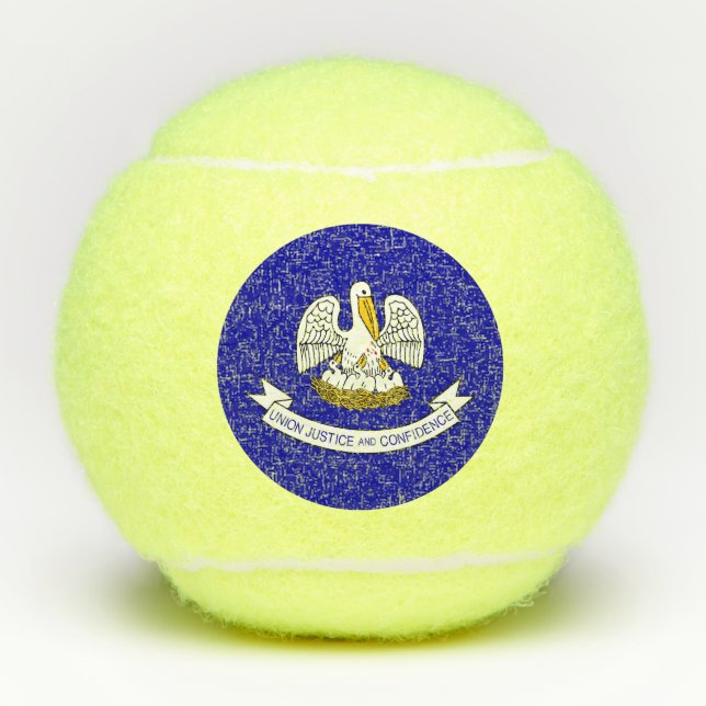 Penn Tennisball mit Flagge von Louisiana, USA Tennisbälle (Vorderseite)