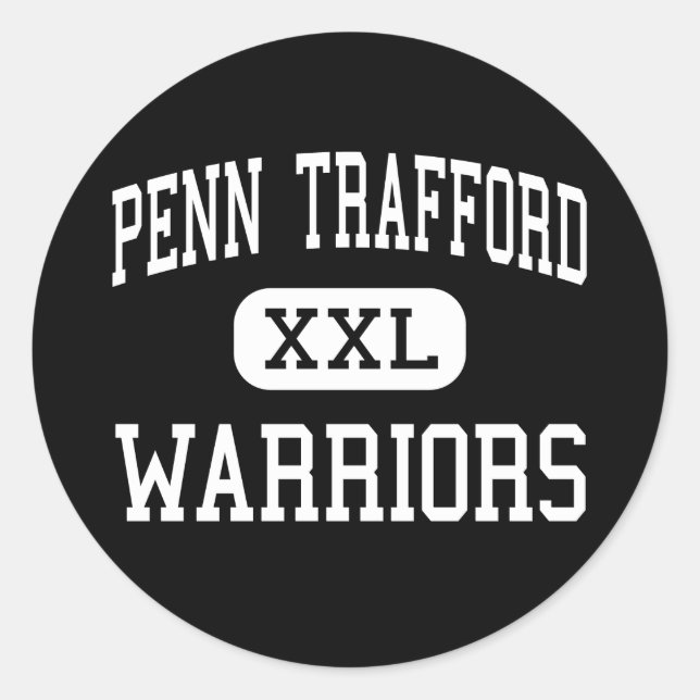 Penn Trafford - Krieger - High - Harrison City Runder Aufkleber (Vorderseite)