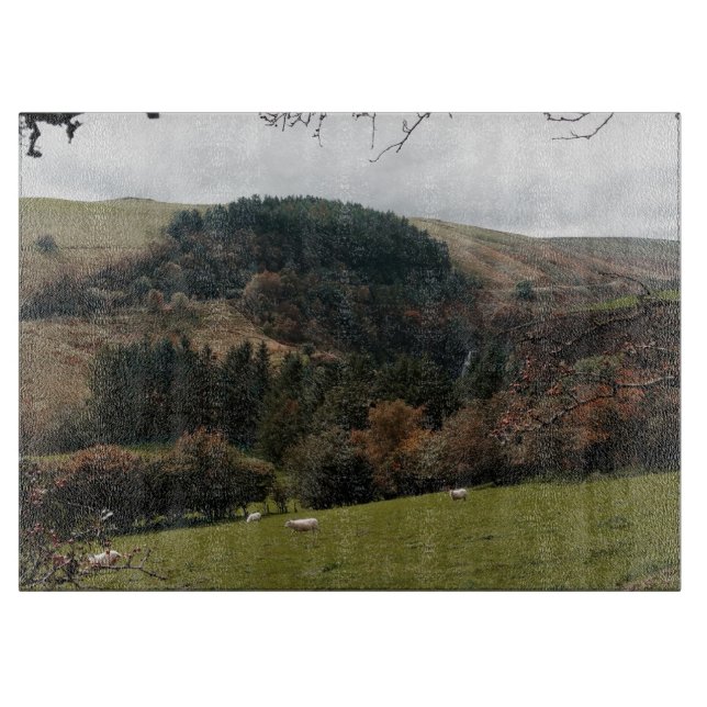 Pennant Valley Wales Schneidebrett (Vorderseite)