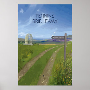 Pennine Bridleway National Trail Reiseplakat Poster