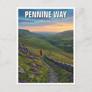 Pennine Way England Travel Postkarte