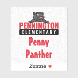Pennington-Logo mit Name Vinyl DDR-Aufkleber Aufkleber