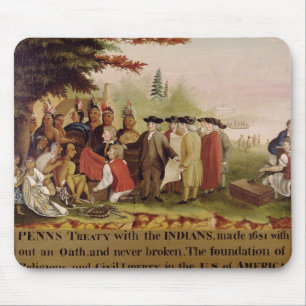 Penns Vertrag mit dem amerikanischen Ureinwohner Mousepad