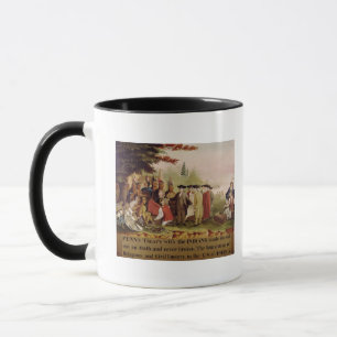 Penns Vertrag mit dem amerikanischen Ureinwohner Tasse