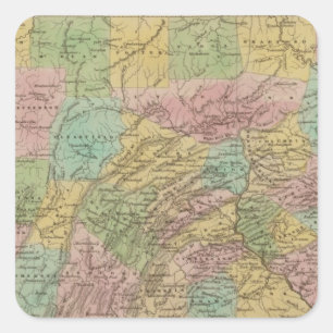 Pennsylvania 10 quadratischer aufkleber