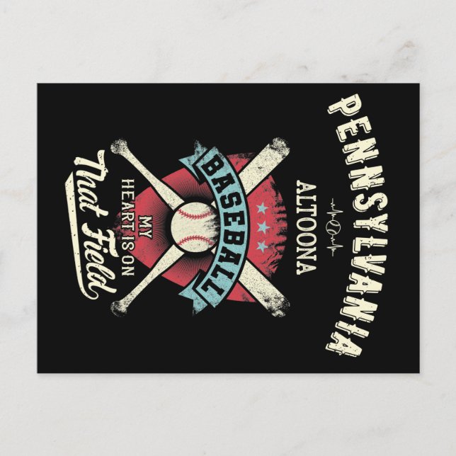 Pennsylvania Altoona Baseball Postkarte (Vorderseite)