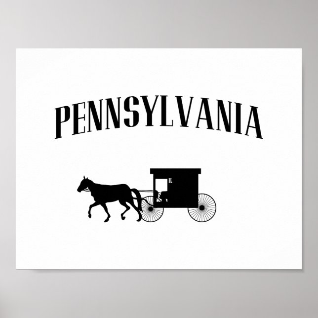 Pennsylvania Amish Carriage Poster (Vorne)