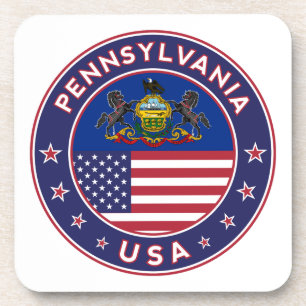 Pennsylvania-Aufkleber, Handy-Gehäuse, Totbeutel Getränkeuntersetzer