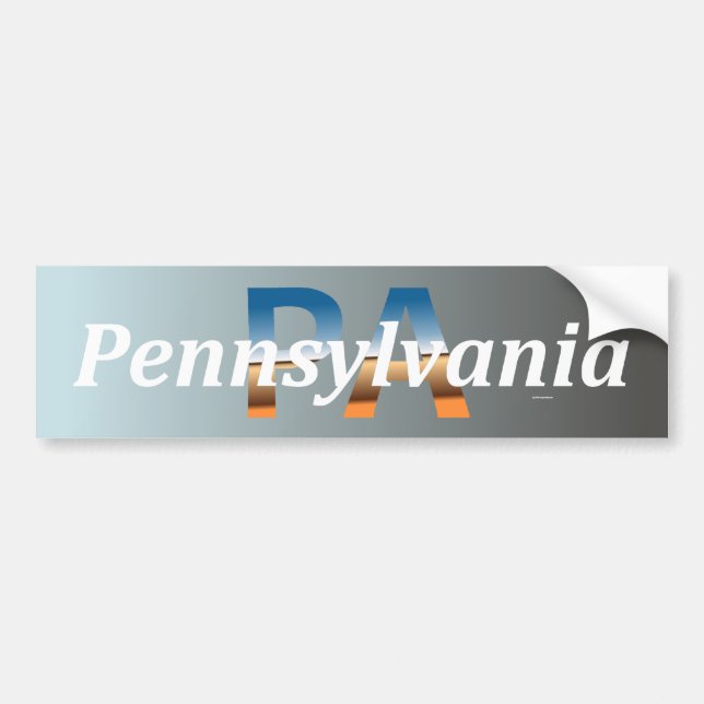 Pennsylvania Autoaufkleber (Vorne)