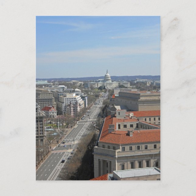 Pennsylvania Ave Hauptstadt Gebäude Washington DC  Postkarte (Vorderseite)