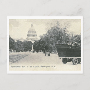 Pennsylvania Ave., Washington DC 1906 Vintag Postkarte