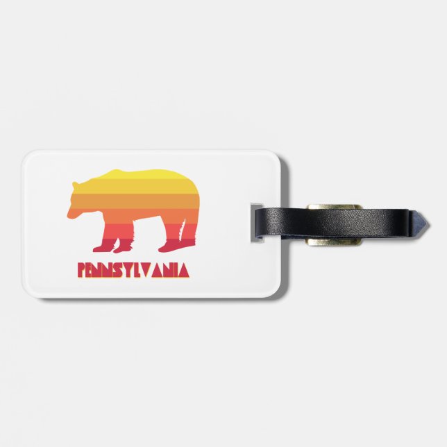 Pennsylvania Bear Gepäckanhänger (Rückseite horizontal)