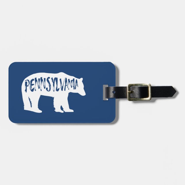 Pennsylvania Bear Gepäckanhänger (Vorderseite horizontal)