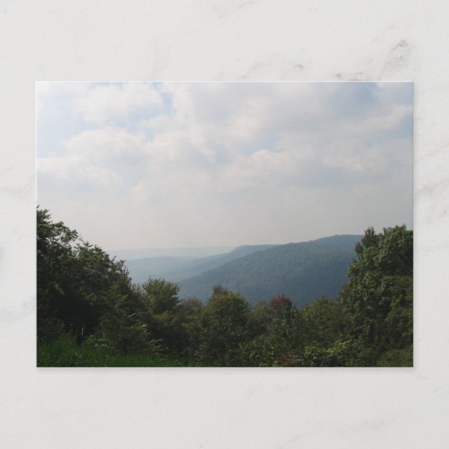 Pennsylvania Berge Postkarte (Vorderseite)