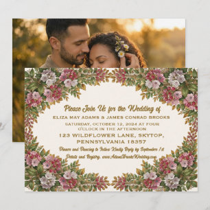 Pennsylvania-Berglorbeer-Hochzeitseinladung Save The Date