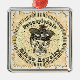 Pennsylvania Biker Ornament Aus Metall