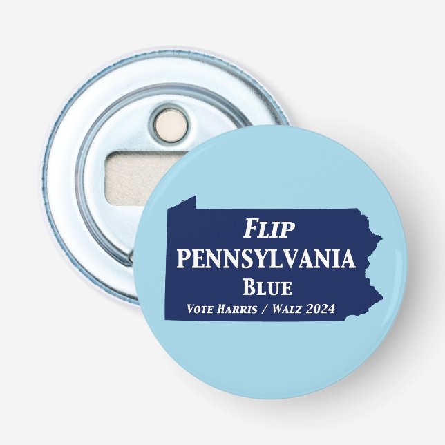 Pennsylvania Blue im Jahr 2024 gedreht Flaschenöffner (Vorderseite)