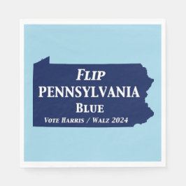 Pennsylvania Blue im Jahr 2024 gedreht Serviette