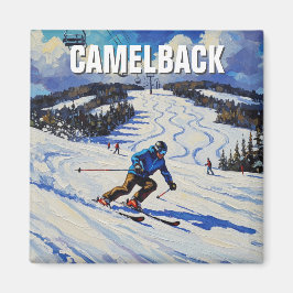 Pennsylvania Camelback Tannersville Skiing Magnet