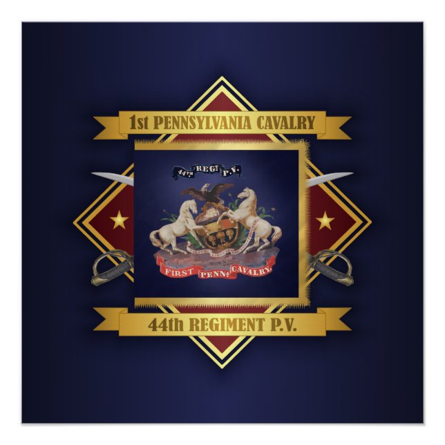 Pennsylvania Cavalry Poster (Vorderseite)