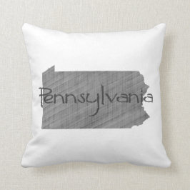 Pennsylvania Chalkboard Background Throw Kissen