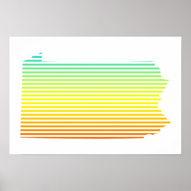 Pennsylvania Chill Fade Poster (Vorne)
