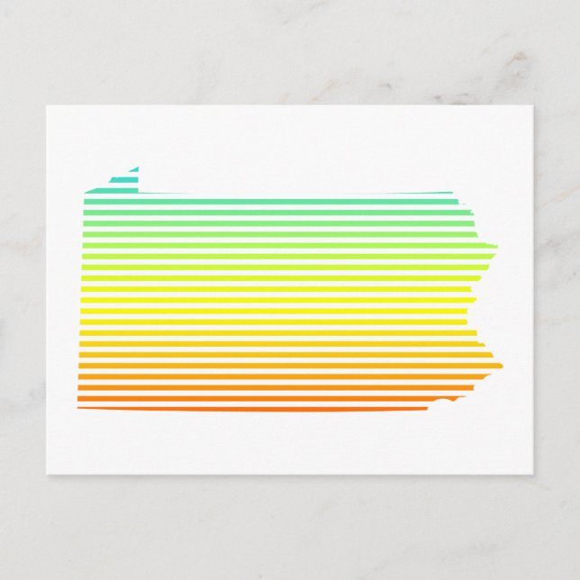 Pennsylvania Chill Fade Postkarte (Vorderseite)