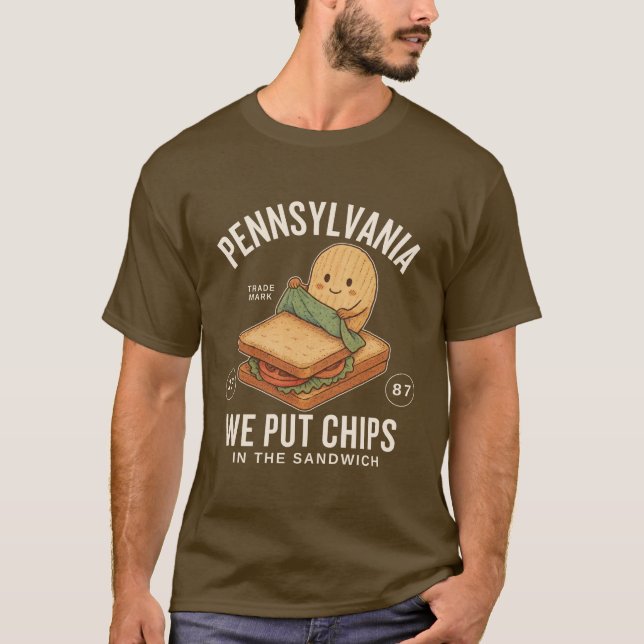 Pennsylvania-Chips T-Shirt (Vorderseite)