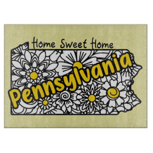 Pennsylvania Doodle Blume Schneidebrett