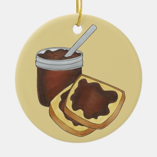 Pennsylvania Dutch Canned Apple Butter Amish Food Keramik Ornament (Vorne)