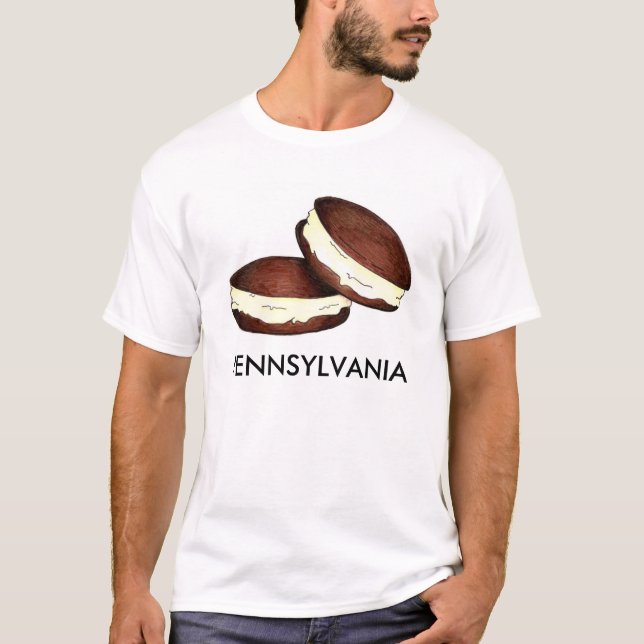 Pennsylvania Dutch Chocolate Whoopie Pie Dessert T-Shirt (Vorderseite)
