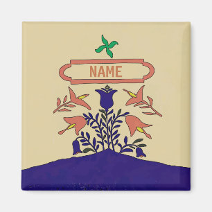 Pennsylvania Dutch Hex Sign, Name hinzufügen Magnet