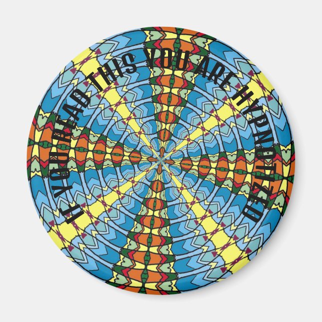 Pennsylvania Dutch Hex Sign Spring Green und Blue Magnet (Vorne)