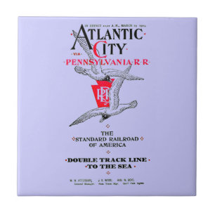 Pennsylvania-Eisenbahn-Atlantic City Service 1904 Fliese